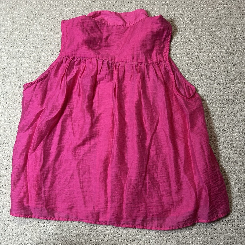 BTFL-Life Women's Sleeveless Hot Pink Sleeveless‎ Blouse Large - Picture 2 of 4